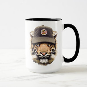 Taza Tigre que practica surf