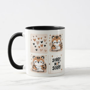 Taza Tigres Adorables en el diario - "Lo siento, no lo
