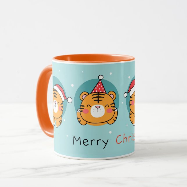 Taza Tigres navidades (Anverso izquierdo)