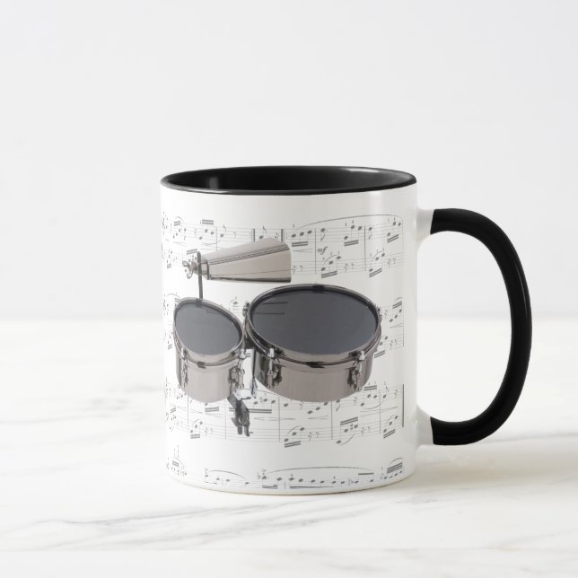Taza - Timbales (tambores) con partitura (Derecha)