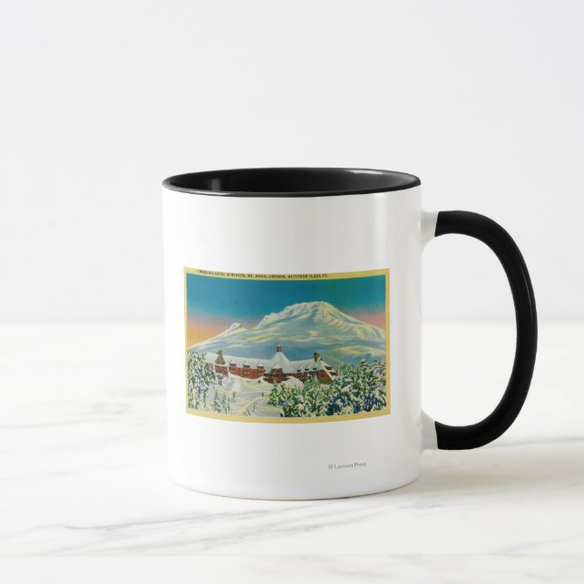 Taza Timberline Lodge en invierno en Mt. Hood (Derecha)