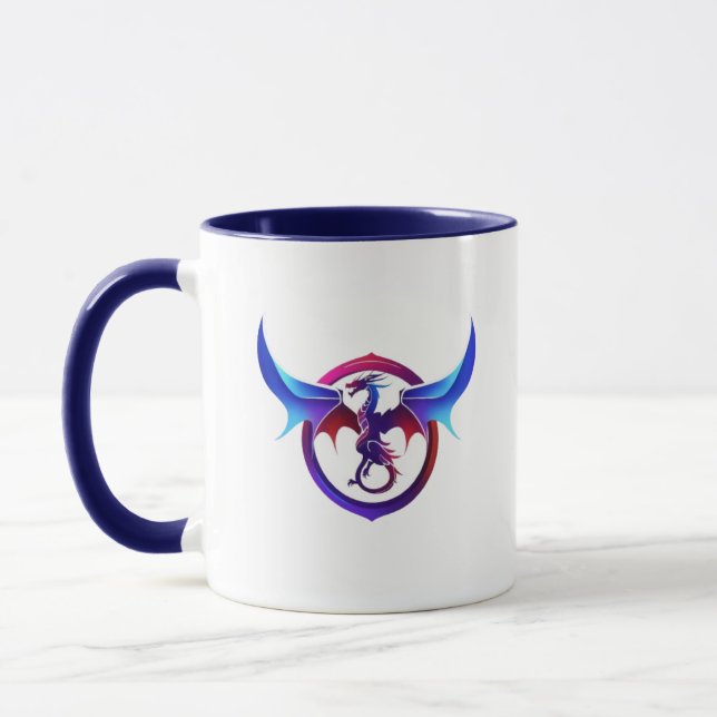Taza Tinta dragona: Diseño de la Tea Cup al estilo Tatt (Izquierda)