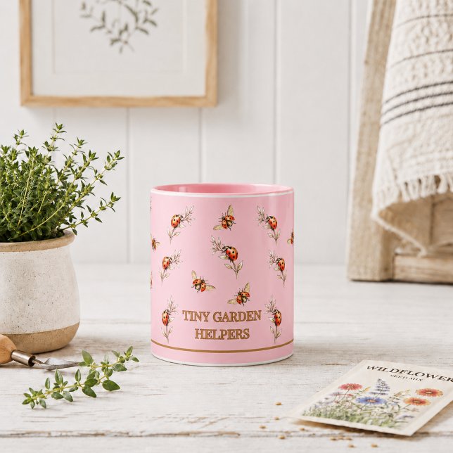 Taza Tiny Garden Helpers Dama Bug Pink (Subido por el creador)