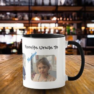 Taza Tío Favorito Personalizado Foto Simple