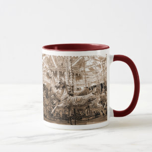 Taza Tiovivo/carrusel - sepia