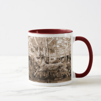 Taza Tiovivo/carrusel - sepia