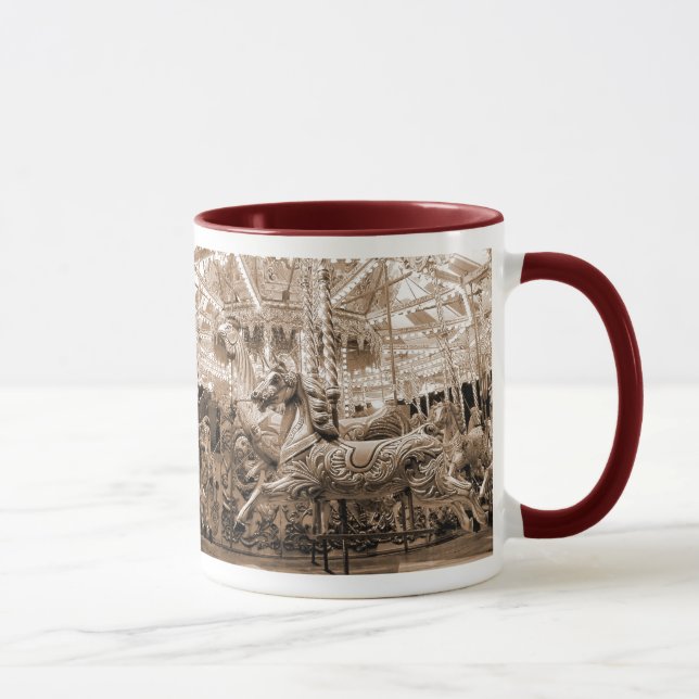 Taza Tiovivo/carrusel - sepia (Derecha)