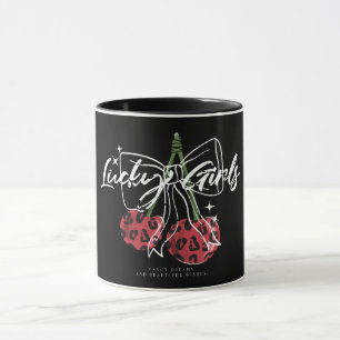 Taza Tipografía de cita de cereza vintage retro