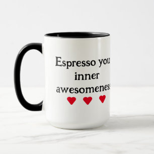 Taza tipografía de escritura mínima moderna en blanco y