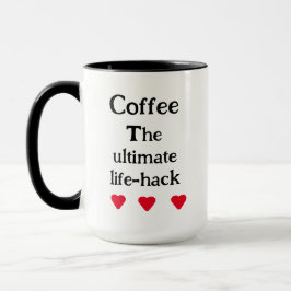 Taza tipografía de escritura minimalista elegante en bl