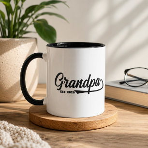Taza Tipografía de fecha de establecimiento de nuevo ab