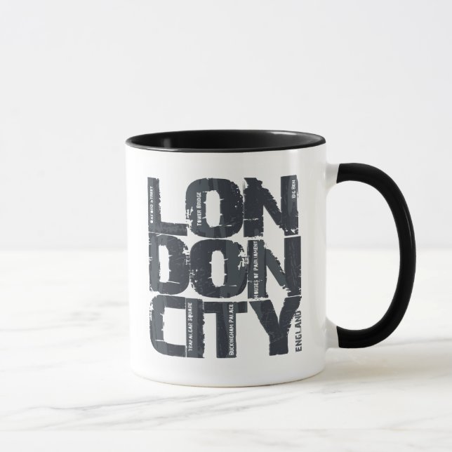 Taza Tipografía de Londres, Inglaterra (Derecha)