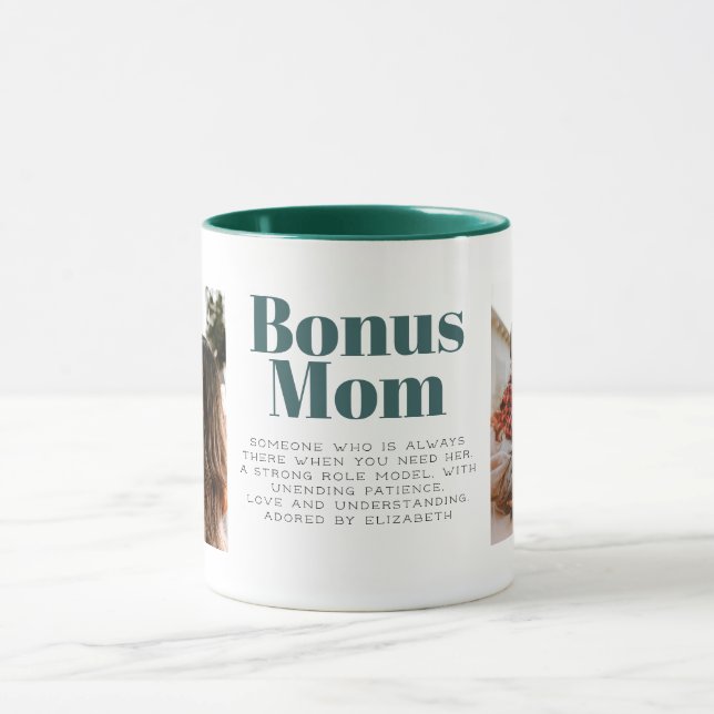 Taza Tipografía de mamá bonus personalizada (Centro)