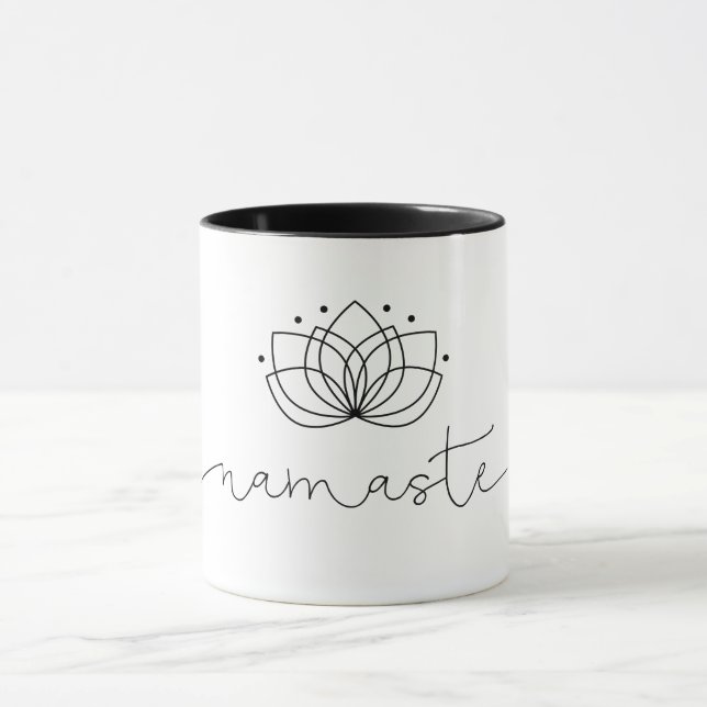 Taza Tipografía de Namaste (Centro)