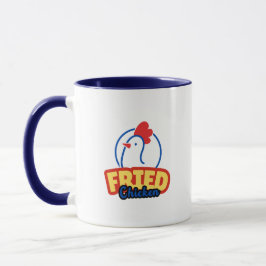 Taza Tipografía de pollo