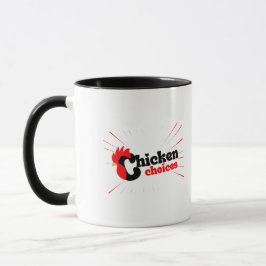 Taza Tipografía de pollo