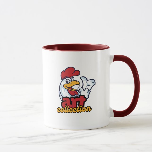 Taza Tipografía de pollo (Derecha)