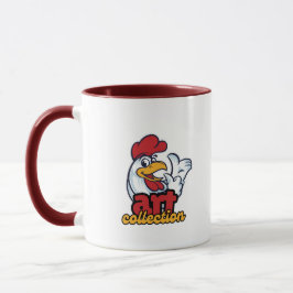 Taza Tipografía de pollo