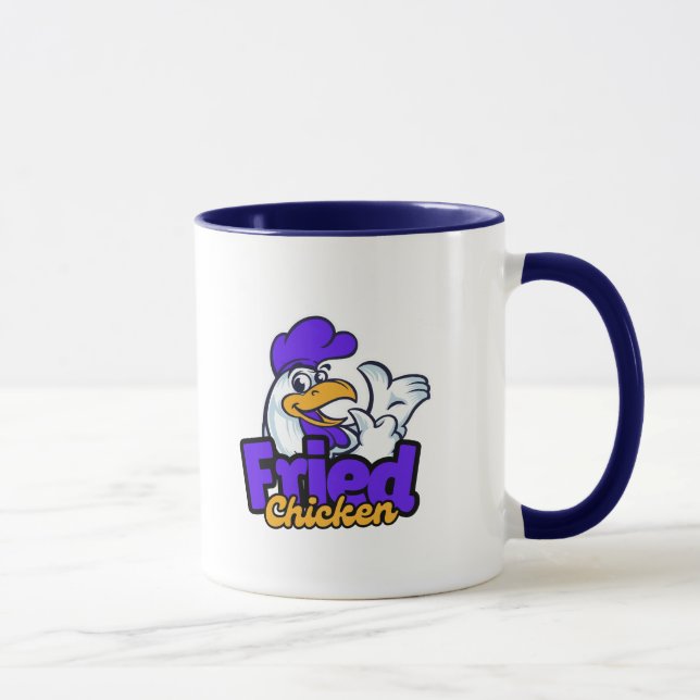 Taza Tipografía de pollo frito (Derecha)