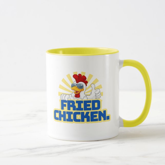 Taza Tipografía de pollo frito (Derecha)