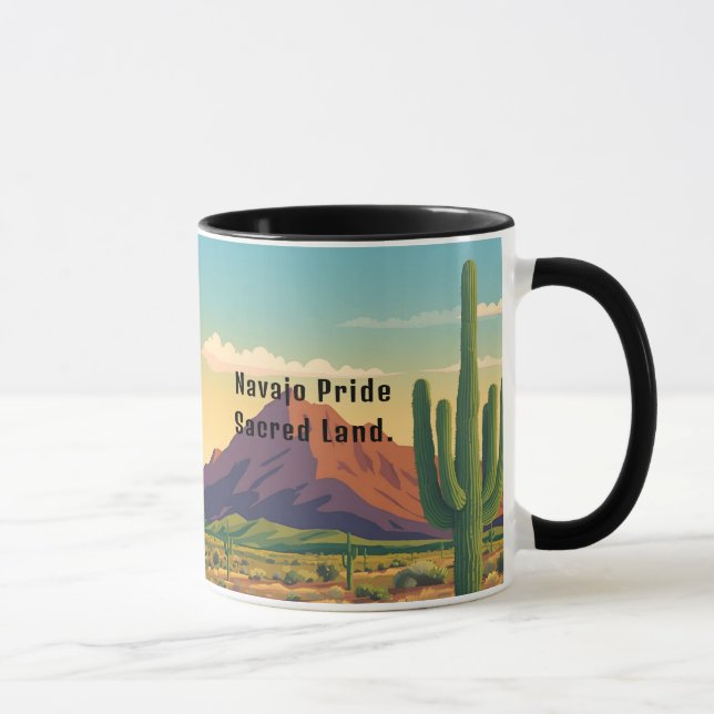 Taza Tipografía del Orgullo Navajo Spirit Mug (Derecha)