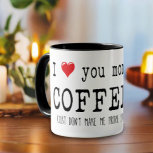Taza Tipografía divertida de café para amantes de los s