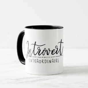Taza Tipografía Extraordinaria Introvertida