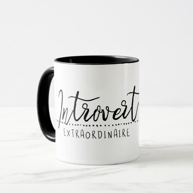 Taza Tipografía Extraordinaria Introvertida (Anverso izquierdo)
