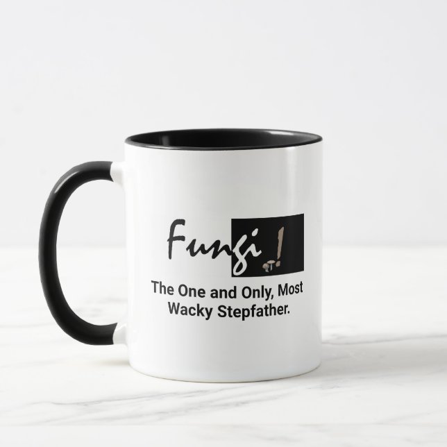 Taza Tipografía humorística personalizada de hongos pos (Izquierda)