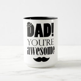 Taza ¡Tipografía minimalista para el Día del Padre!