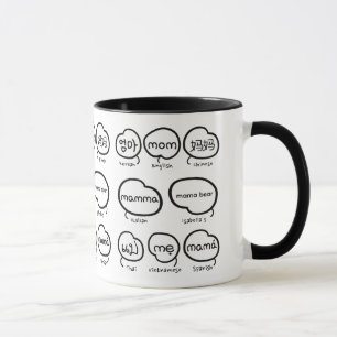 Taza Tipografía moderna de mamá escrita a mano Día de l