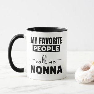 Taza Tipografía Moderna Mis Personas Favoritas Me Llama