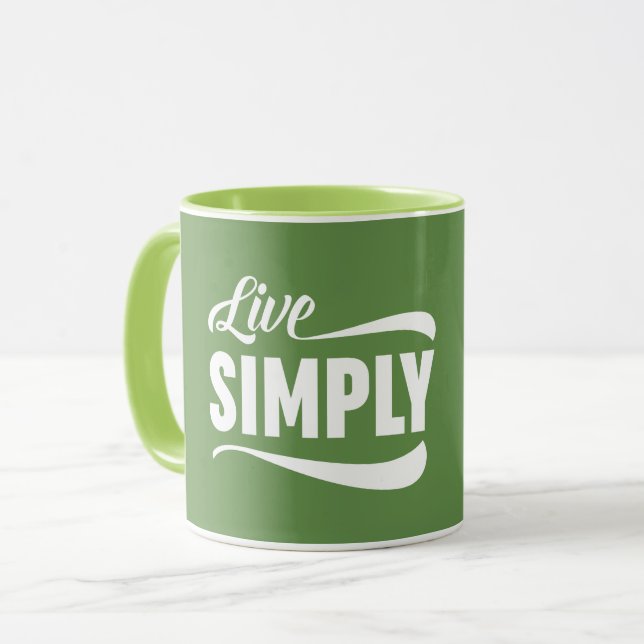 Taza Tipografía simple en vivo (Anverso izquierdo)