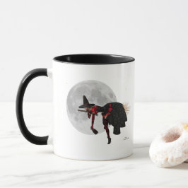 Taza Tipsy Witch On Flying Broom Coffee Mug