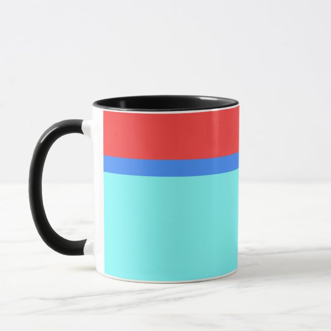 TAZA TIRA AQUÍ ROJA AZUL (Izquierda)