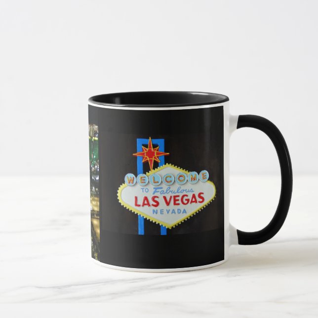 Taza Tira de Las Vegas y recuerdo del Rótulo (Derecha)