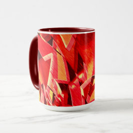 Taza Tira roja crachada simulando movimiento