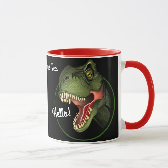 Taza Tirannosauro Rex Dinosaurio (Derecha)