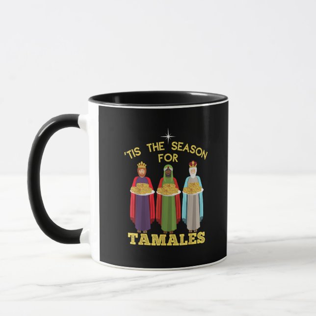 Taza Tis Season For Tamales Funny Mexican Christmas (Izquierda)