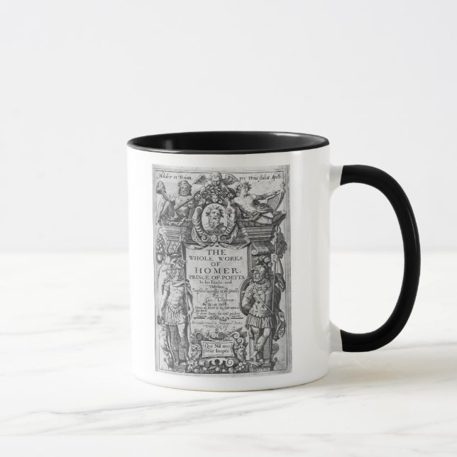 Taza Titlepage 'a los trabajos del conjunto de Homer (Derecha)