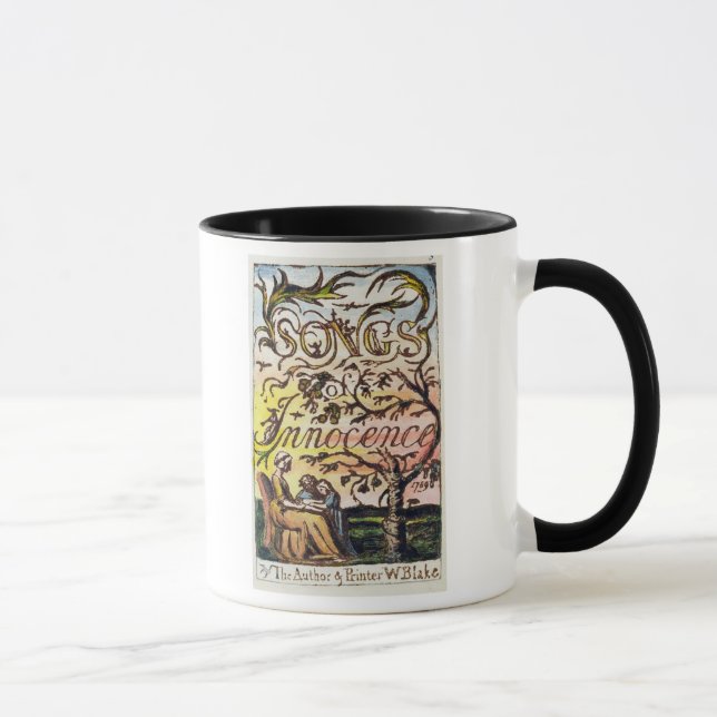 Taza Titlepage de 'canciones de la inocencia y de (Derecha)