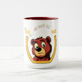 Taza Título Abeja o No Ser Abeja Oso - Humor de Shakesp