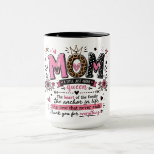 Taza Título de Mamá Inspiradora Sobre Reina
