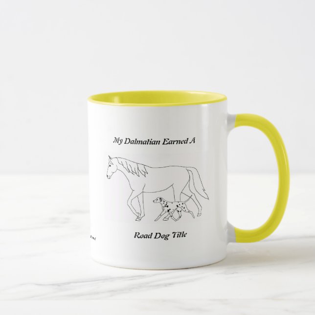 Taza Título de perro de carretera (Derecha)