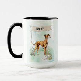 Taza Título:
Galgo Acuarela Perro Personalizado