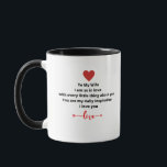 Taza To my wife<br><div class="desc">A beautiful card for your beautiful wife.</div>