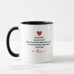 Taza To my wife<br><div class="desc">A beautiful card for your beautiful wife.</div>
