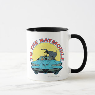 Taza To The Batmobile - Distressed Icon
