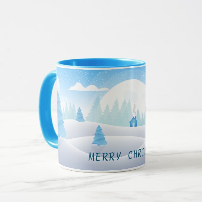 Taza Tocador de invierno Feliz Navidad (Anverso izquierdo)