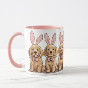 Taza Tocador de oro de Pascua Perro Cachorro Oídos Cone